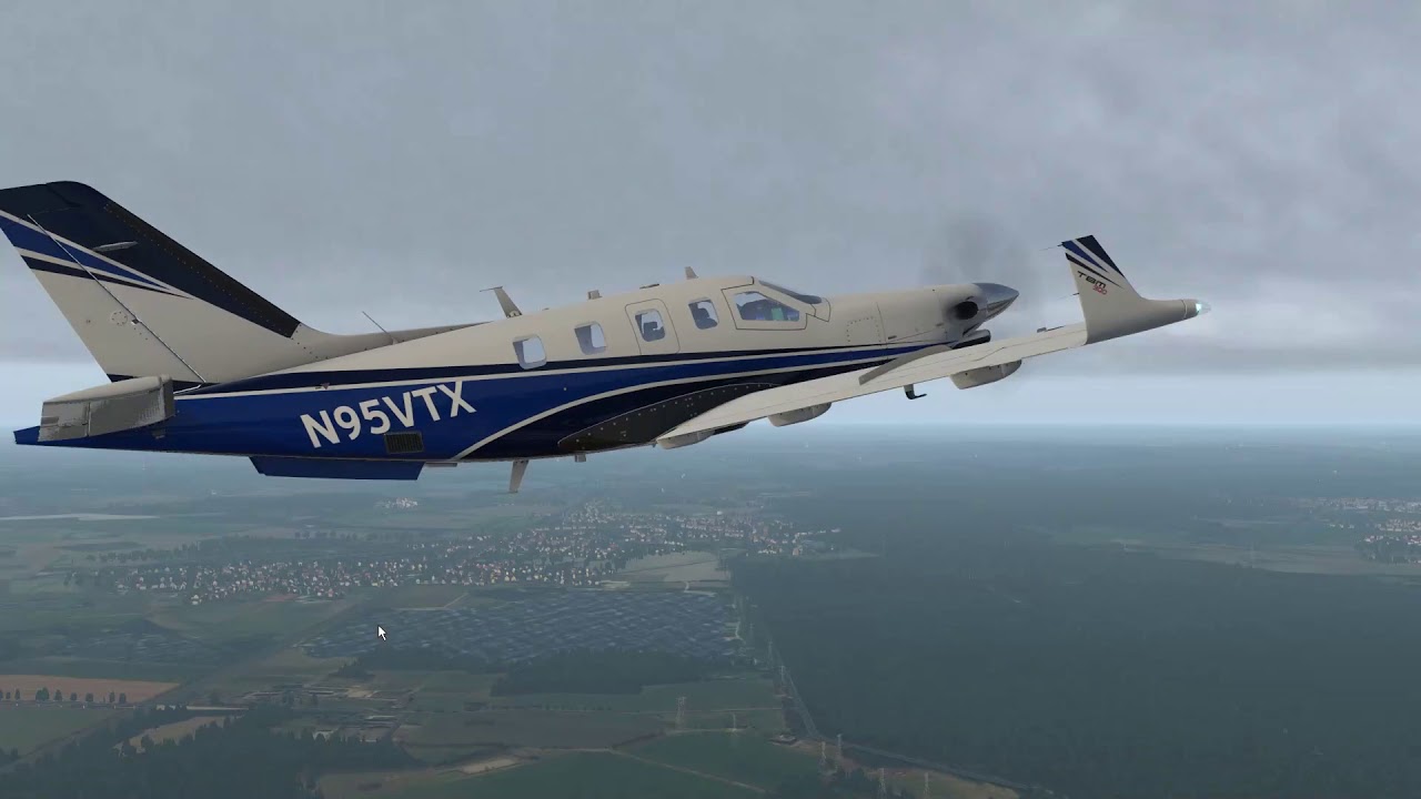 X-Plane 11: Hotstart TBM 900 JustSims EDDL to EBBR
