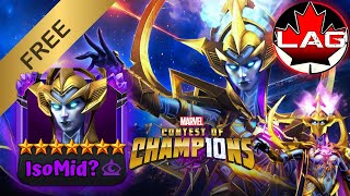 FREE 7-Star Isophyne TODAY! R1 Unawakened Gameplay & R3 Duped Serpent Showcase! Lack of Crits - MCOC