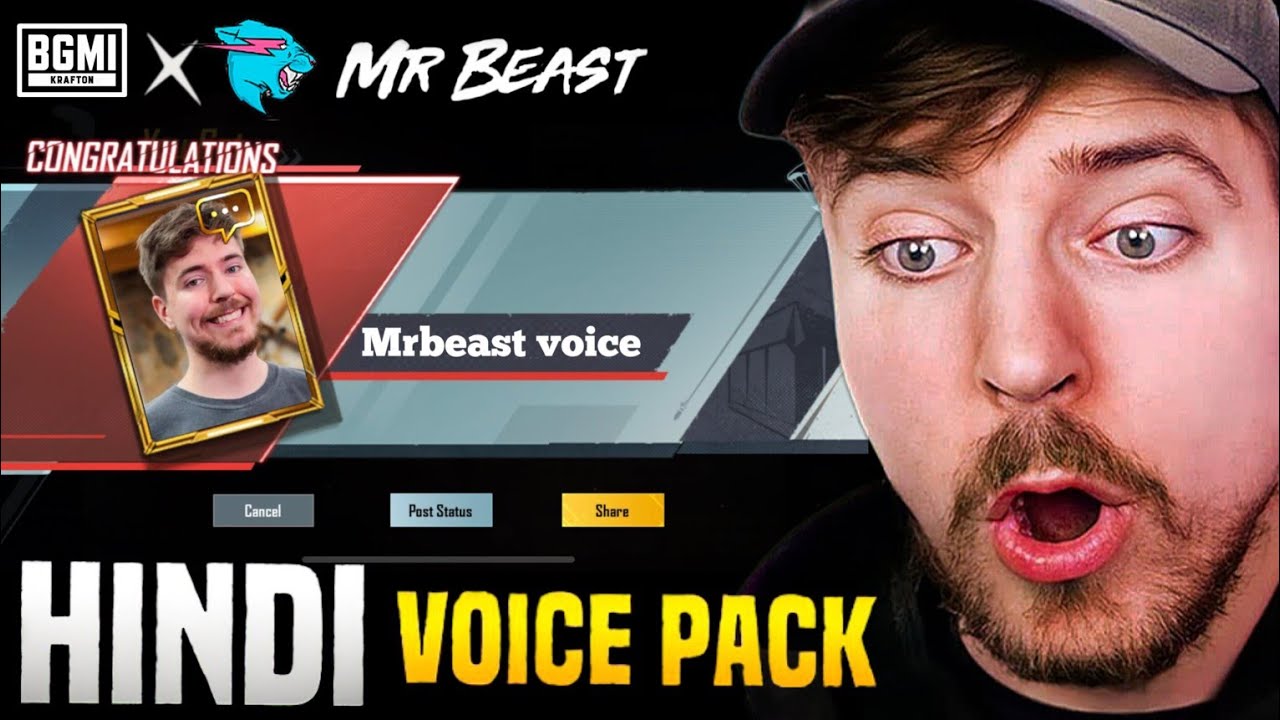 🤯 Mrbeast Hindi voice Pack in bgmi and English Voice Pack Free - YouTube