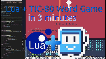 Code a TIC-80 + Lua Hangman Game in 3 Minutes (Beginner Tutorial)