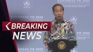 BREAKING NEWS - Presiden Jokowi Buka Rakornas Badan Penanggulangan Bencana Nasional 2023