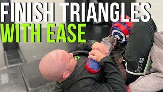 How to Finish Triangle Chokes Easily | BJJ