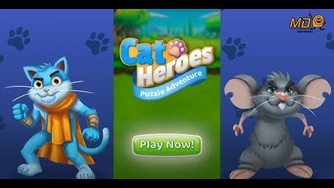 Cat Heroes: Puzzle Adventure - Gameplay IOS & Android