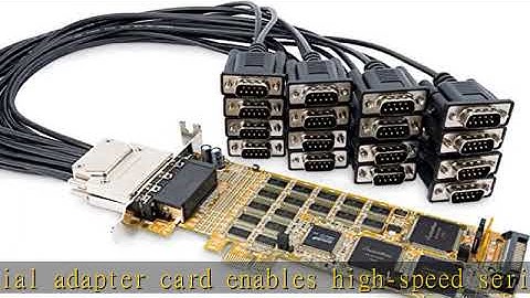 StarTech.com PCI Express Serial Card - 16 DB9 RS232 Ports - Low + Full Profile - Multiport Serial A