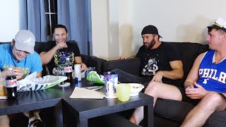 Wrestlers On The Road Ordering Room Service w/ Best Friends