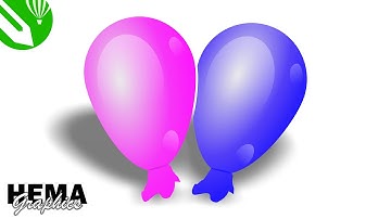 How To Make Balloon Design In Coreldraw || Balloon Design in Coreldraw