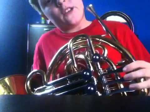 Learning the B-flat major scale on French horn - YouTube