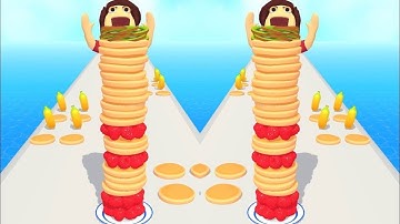 Pancake run 🥞🥪🍰 mobile game all levels walkthrough gameplay android and iOS #1