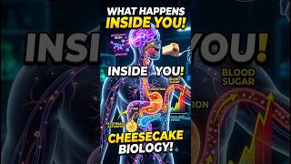 What happened to your body when you eating Cheese Cake 3d animation #3danimation #digestivesystem