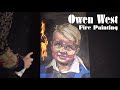 Owen West || Fire Painting || Portrait painting techniques with Blowtorch and Acrylics