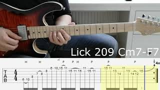 5 brandnew "II-V Funk Rock Jazz Fusion Licks" in Cm - Guitar Pro Tabs - Part 2 Guitar: Cort G290FAT