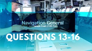 Navigation General Sample Exam (Questions 13 to 16)
