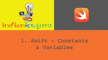 Apple Swift - Constants & Variables | Swift Video Tutorials for iOS Application Development