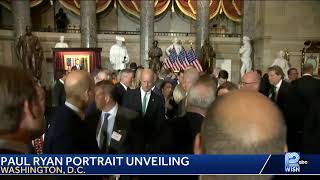 A portrait of former Speaker of the House Paul Ryan is being unveiled in Washington, D.C.