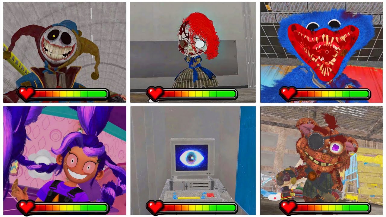 Poppy Playtime Chapter 5 All Bosses Death Scenes in BRIGHT MODE with Healthbars 2026