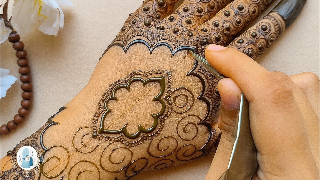 Step by step insta viral henna || newly bride henna || mehndi by shiri || back mehndi #engagement 