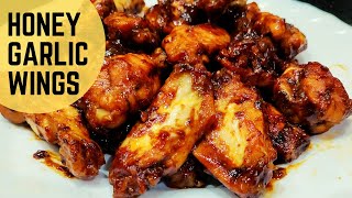 Wings Recipe (UNDER 5 MINUTES) | Honey Garlic Chicken Wings | Wings Recipe Oven | Flavour And Zaika