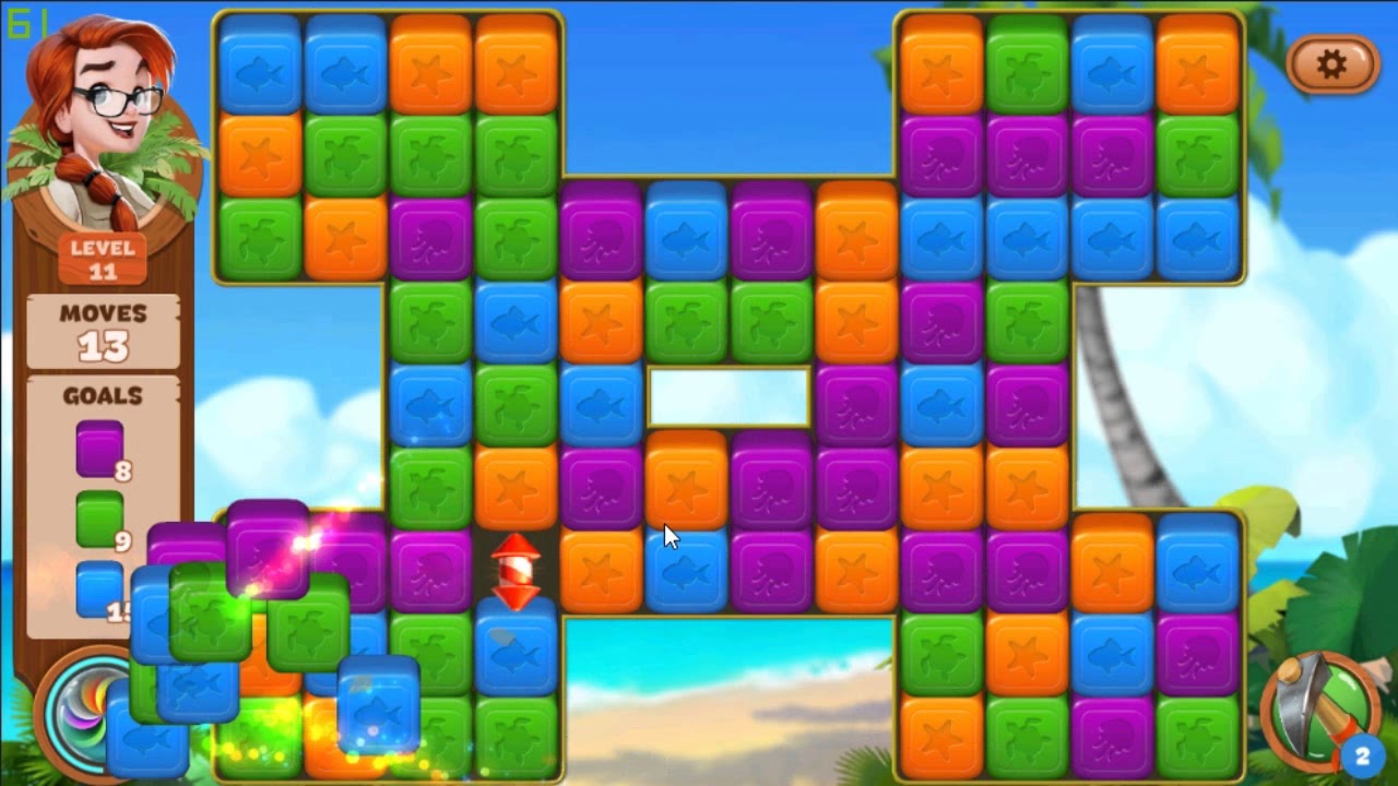 Lost Island Blast Adventure level 11