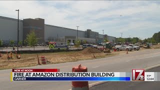 Fire contained at Amazon distribution center