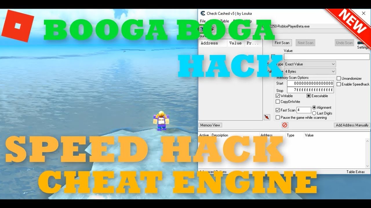 New Roblox Booga Booga Speed Hack W Cheat Engine Patched Youtube - check cashed roblox speed hack