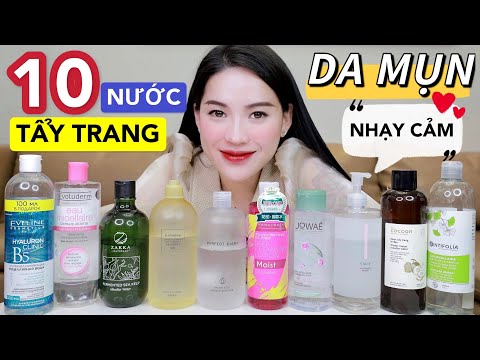 Nước Hoa Hồng Organic Rose Màu Xanh - [Phần 2] 10 Nước Tẩy Trang SIÊU RẺ cho Da Dầu Mụn, Nhạy cảm |120k NỬA LÍT 😨