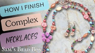 How I Finish Complex Necklace Designs and Hide the Crimps