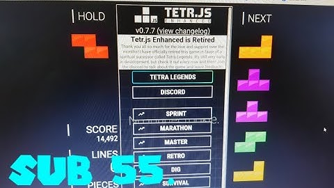 Tetr.js Enhanced Sprint. (Sub 55)