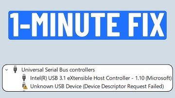 Fix Unknown USB Device (Device Descriptor Request Failed) Error on Windows 10 & 11 (in 1 Minute)