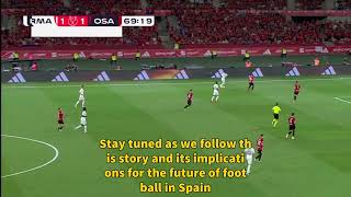 Football  Real Madrid Joins Referee Reform Talks Premier League Model On The Table