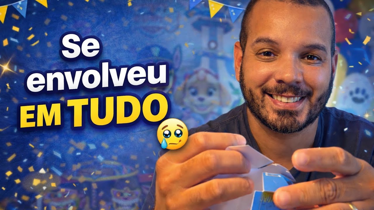 Ele se envolveu em tudo na festa do Theo… olha o que ele disse 🥹