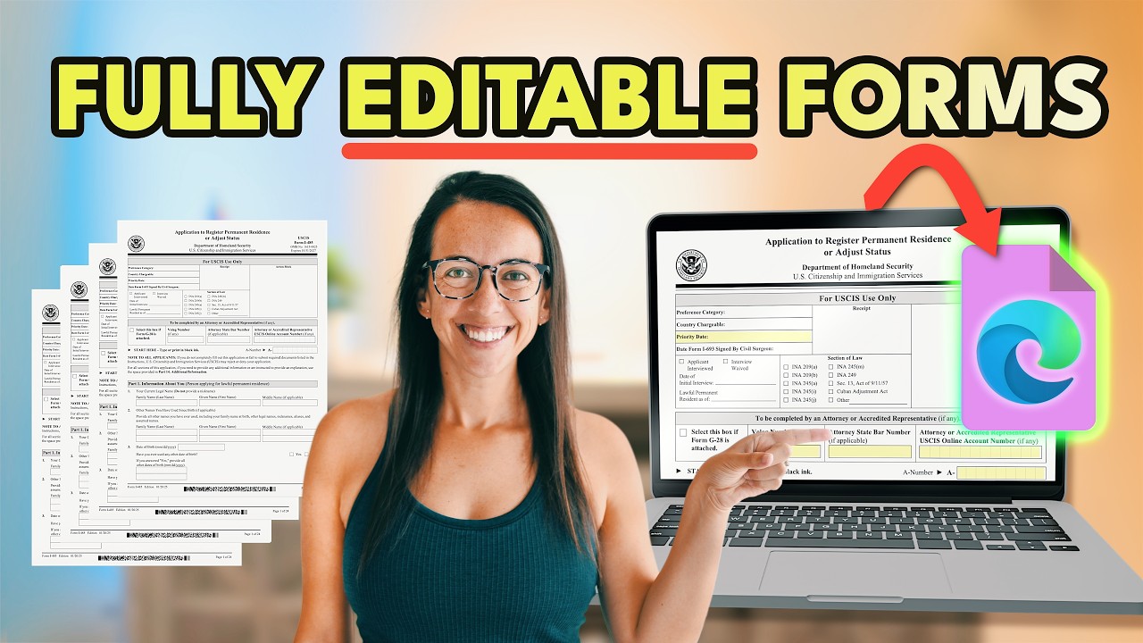 Arjit Raja Form Editable How to EDIT and FILL OUT USCIS Forms on Your Computer - YouTube
