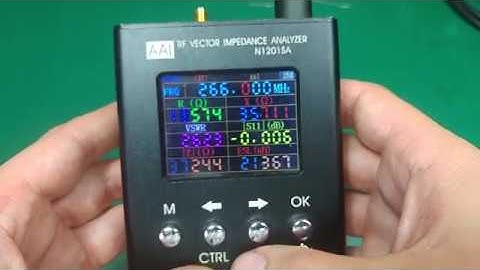 OSL calibration of RF VECTOR IMPEDANCE ANTENNA ANALYZER AAI N1201SA