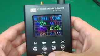 OSL calibration of RF VECTOR IMPEDANCE ANTENNA ANALYZER AAI N1201SA