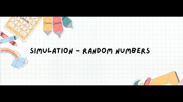 ACCA PM - Simulation - Random Numbers