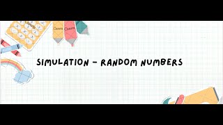 ACCA PM - Simulation - Random Numbers