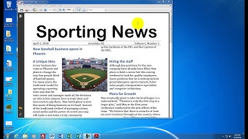 Microsoft Publisher 03 How to create a two column newsletter