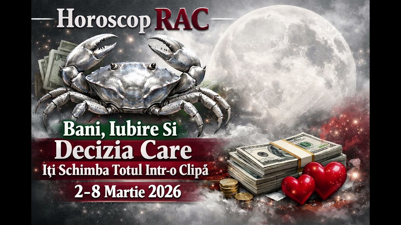♋Horoscop RAC 2 - 8 Martie 2026-Bani, Iubire Si Decizia Care Iti Schimba Totul Intr-o Clipă