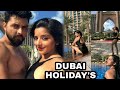 Bhojpuri Actress Monalisa & Vikrant Singh Celebrating 1st Marriage Anniversary in Dubai Video