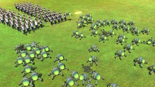 Alien Bugs vs 100 Modern Human Army Animal Revolt Battle Simulator