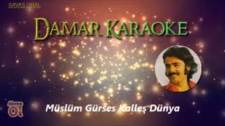 Müslüm Gürses Kalleş Dünya (Alt Yapı Karaoke) 2020