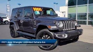 2021 Jeep Wrangler Unlimited Sahara 4xe Sport Utility ADX7992  Dublin  Pleasanton  Livermore  Fremon