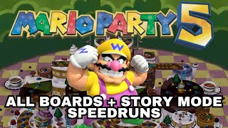 More Mario Party 5 All Boards + Story Mode Speedruns for sub-3:15 and sub-50