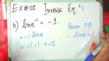 Inverse Equations  [The Exponential Function] Exercise#7.3 Example#2 Thomas calculus 11th Ed