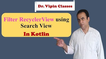 Filter RecyclerView using SearchView