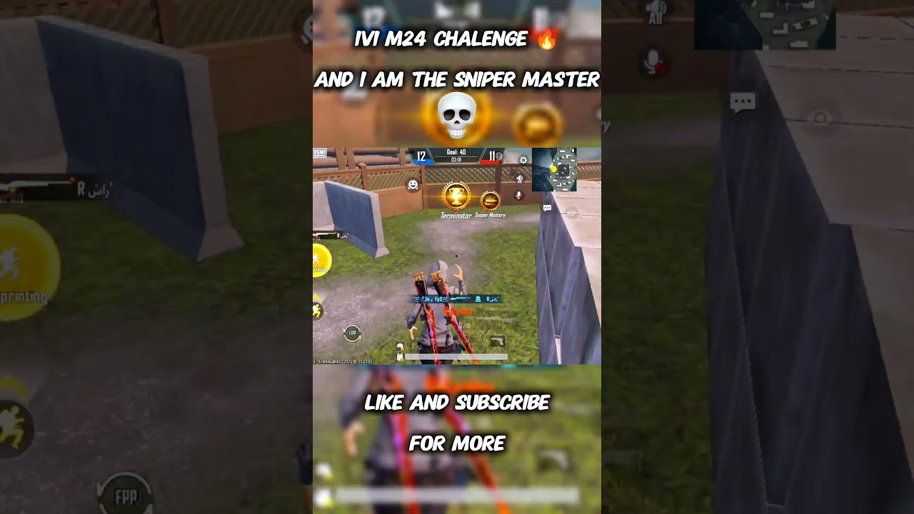 1v1 M24 Sniper Challenge 🔥 | Sniper Master vs Pro Player | Insane BGMI Sniper Shots 😈 