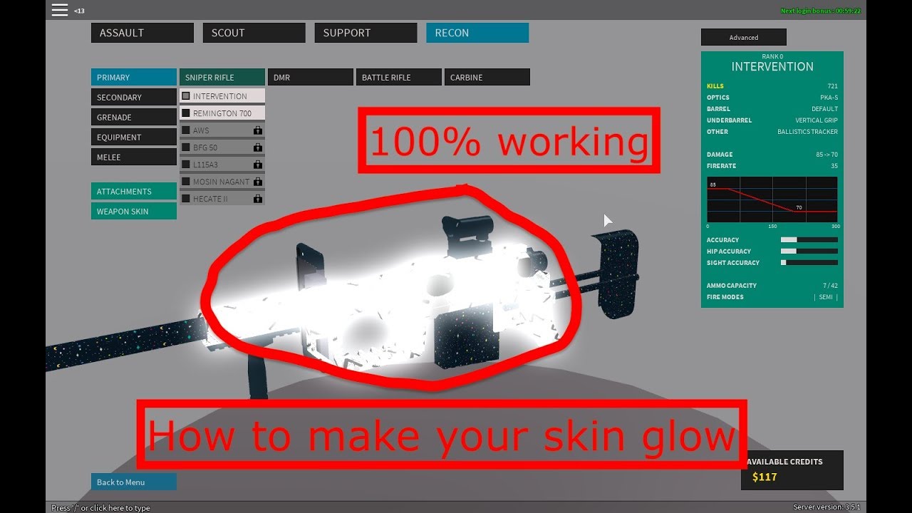 How To Make Your Gun Skin Neon Roblox Phantom Forces - roblox phantom forces how to make your gun glow roblox