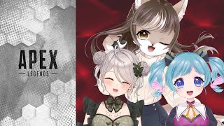 狼お母さんが行く久々戦場散歩APEX‼️　【慄鬼ユラちゃんと桃菟みなもちゃんちゃんと一緒！！】🐺👹🍑
