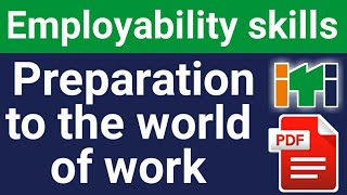 Preparation to the world of work ITI (ES) Employability skills Questions in Hindi for exams PDF screenshot 4