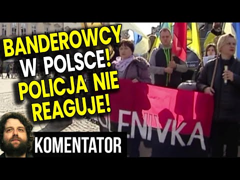 Symbole Bandery Na Manifestacji w Polsce! Policja, TVP i TVN Nie Reaguje! - Analiza Ator Finanse