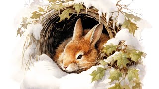 Learn to Paint with Acrylics/ Winter Bunny